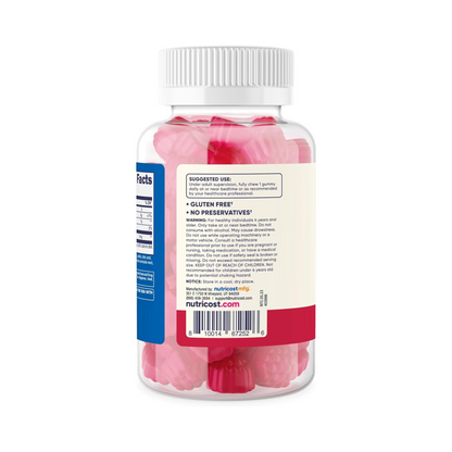 Nutricost Kids, Gomas de Melatonina, Sabor Morango, 1 MG, 120 Gomas Mastigáveis