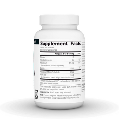 Combo 4 Source Naturals Magnesium Malate 3750mg por Porção (3 Comprimidos), 90 Comprimidos