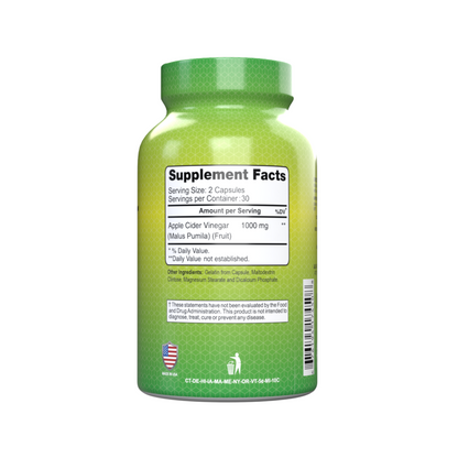 Suplemento Alfa Vitamins Vinagre de Maçã, 1000 mg, 60 Cápsulas