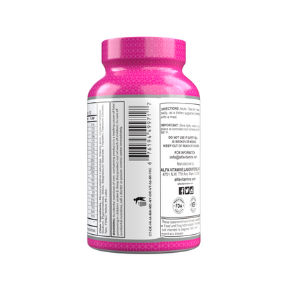 Suplemento Alfa Vitamins Multi Women - Multivitaminas Diárias para Mulheres - 100 comprimidos