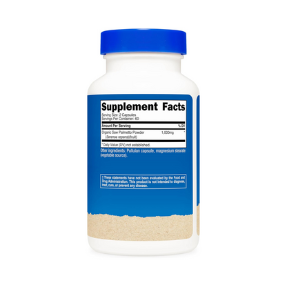 Nutricost Saw Palmetto 1000mg (Em duas capsulas), 120 Cápsulas