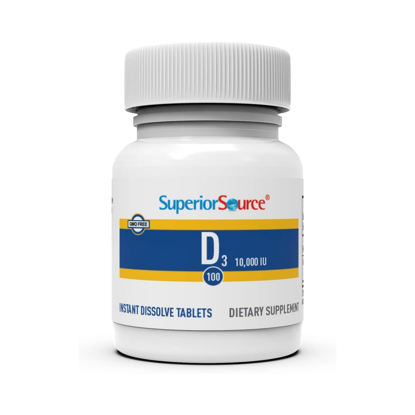 Superior Source, Vitamina D3 Extra Forte, 250 mcg, 10000 UI, 100 Comprimidos