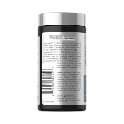 Horbäach Oronato de Lítio 130 mg, 5 mg de Lítio Elementar Biodisponível, 180 Cápsulas