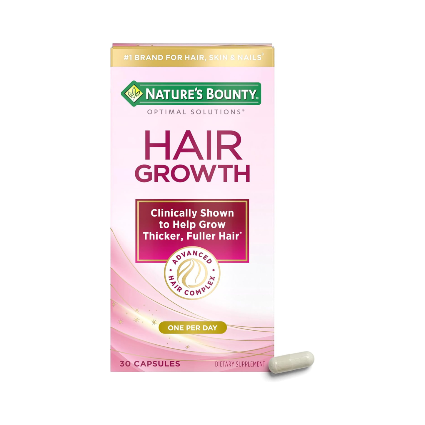 Nature’s Bounty Hair Growth, 30 Cápsulas