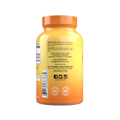 Suplemento Alfa Vitamins Vitamina C 1000 mg, 100 comprimidos