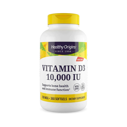 Combo Healthy Origins, D3, 10000IU, 360 Softgels + Doctor's Way Complexo de Magnésio, 150 Cápsulas Vegetarianas + Vitamina K2 MK-7, 100mcg , 150 softgels