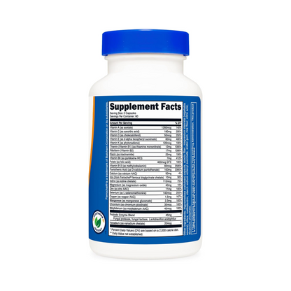 Nutricost Multivitamínico com Probióticos, 120 Cápsulas Vegetarianas