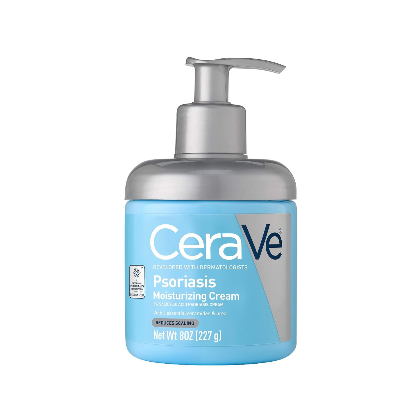 Creme para Psoríase CeraVe, Tratamento Hidratante para Pele Seca com Ácido Salicílico, 8oz