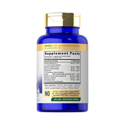 Carlyle Vitamina B50 Complex, 180 Comprimidos