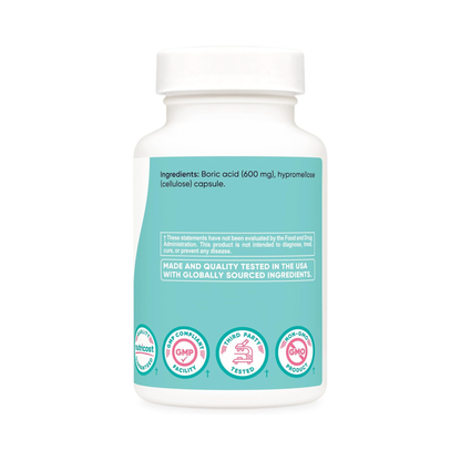 Combo 2 Nutricost Ácido Bórico 600 mg, 60 Cápsulas