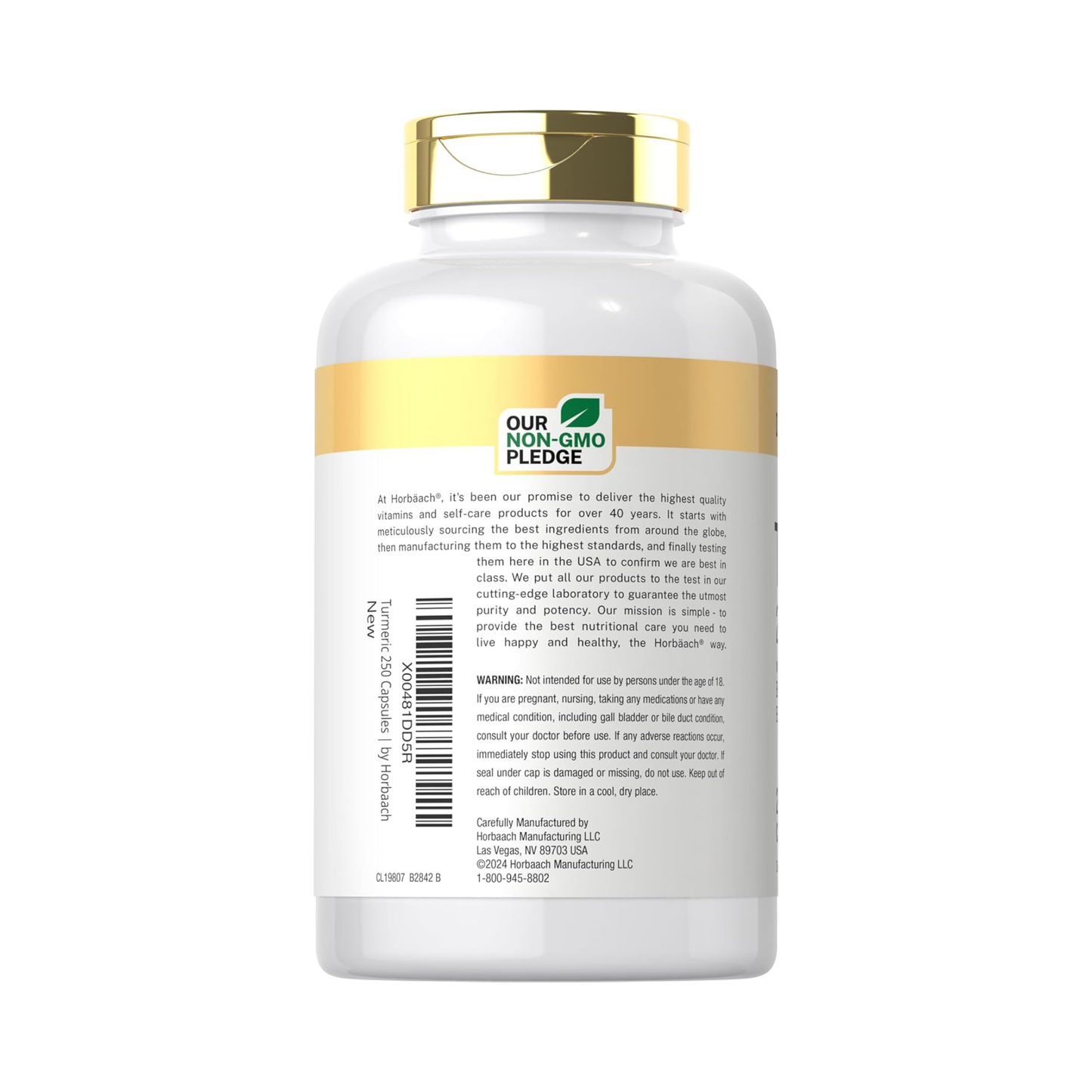 Doctor's Way Turmeric Curcumin 2000 mg, 250 Cápsulas