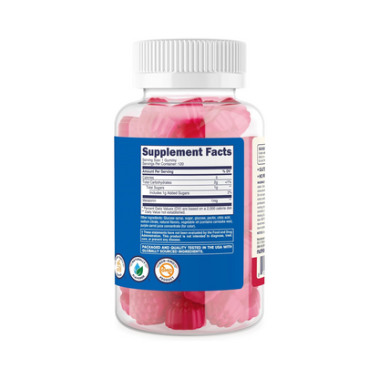 Nutricost Kids, Gomas de Melatonina, Sabor Morango, 1 MG, 120 Gomas Mastigáveis
