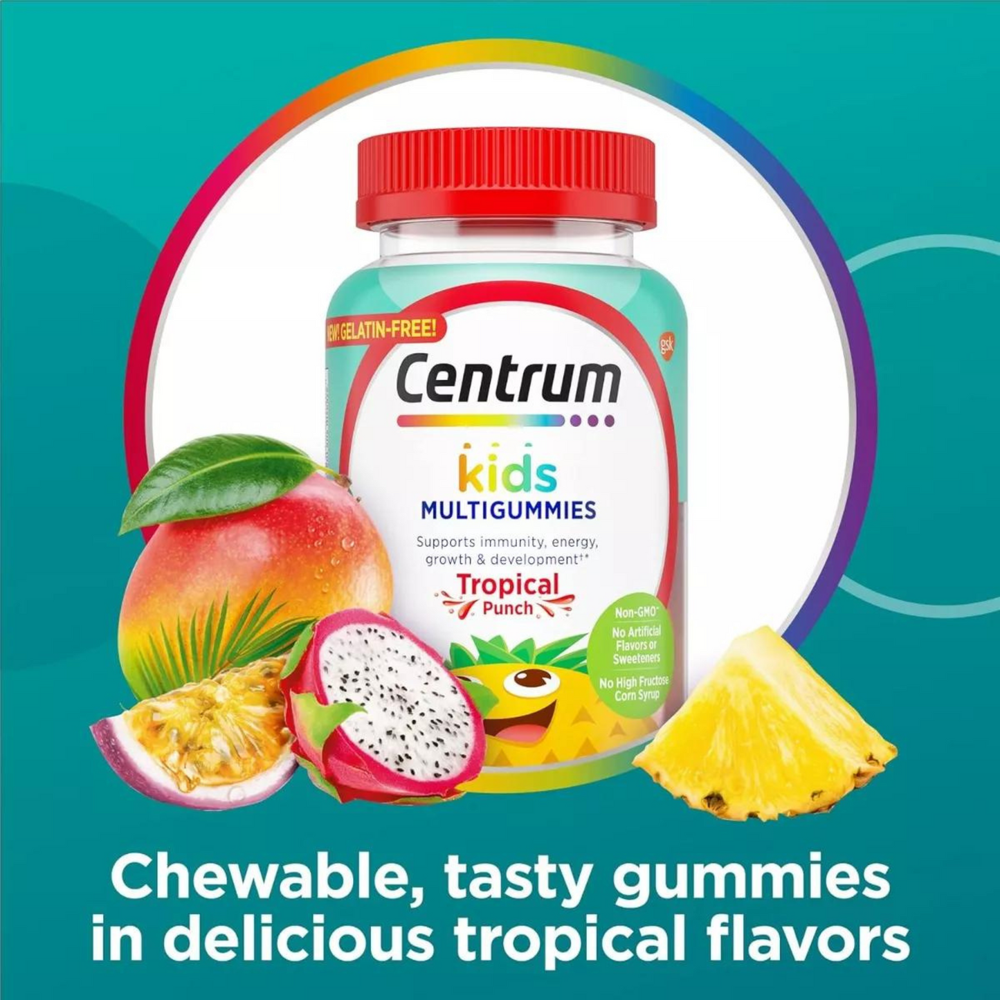 Suplemento Centrum Kids Multivitamínico, 110 Gomas