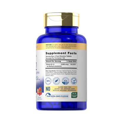 Combo Healthy Origins Vitamina D3 10000 UI + Carlyle Vitamina Methyl B-12 2000 MCG em 2 Cápsulas 240 Cápsulas