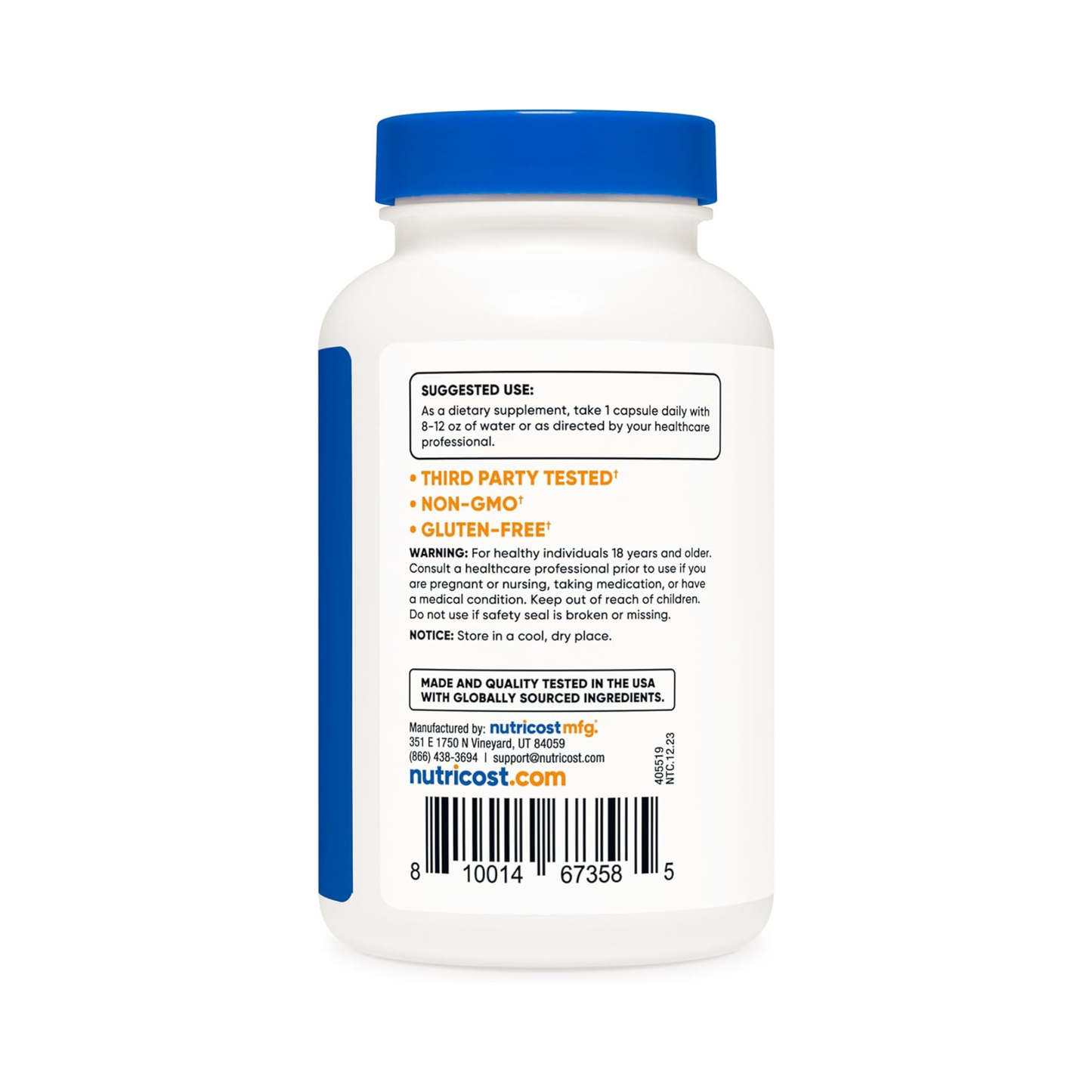 Nutricost Extrato de Casca de Pinheiro 6000 mg (por cápsula), 180 Cápsulas