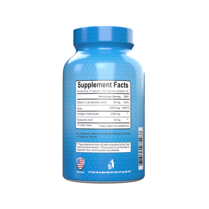 Suplemento Alfa Vitamins Colágeno C Hidrolisado com Biotina, Fórmula Premium, 120 Cápsulas