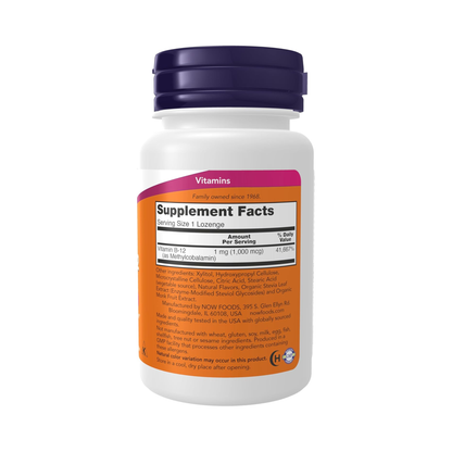 Combo 2x Now Vitamina B12 1000 mcg, 100 Comprimidos Sublinguais + 2x Healthy Origins Vitamina D3 10.000 UI, 240 Softgels