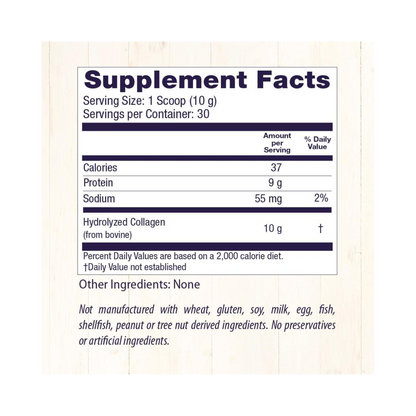 Healthy Origins, Collagen Peptides, Hyrdolyzed Type I & III 10.6 oz