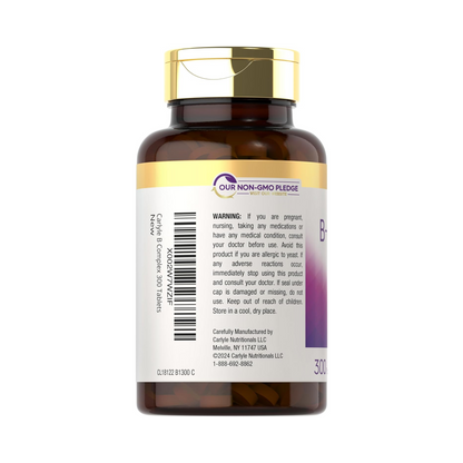 Combo Carlyle Vitamina D3 10.000 UI, 400 Softgels + Carlyle Magnésio Glicinato 200mg, 120 Cápsulas + Carlyle Complexo B com B12, 300 Comprimidos