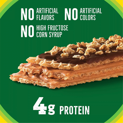 Nature Valley Barras Wafer Crocantes com Pasta de Amendoim e Chocolate 10 Unidades 369 g