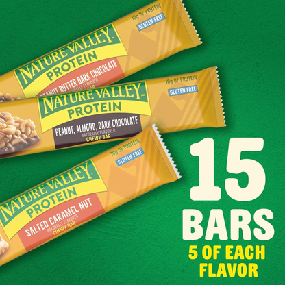 Nature Valley Barras de Proteína com Chocolate Amargo e Caramelo 5 Unidades