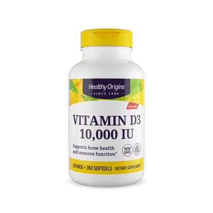 Combo Nutricost Vitamina K2 MK-7 100 mcg, 240 Softgels + Healthy Origins Vitamina D3 10.000 UI, 360 Softgels