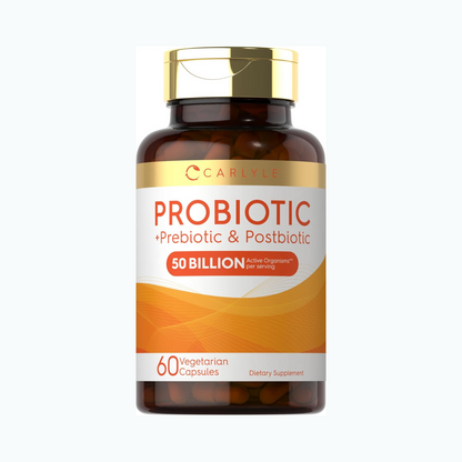 Combo Carlyle Probiótico 50 Bilhões UFC, 60 cápsulas + Óleo de Orégano 4000mg, 150 softgels, + Healthy Origins Vitamina D3 1000 UI, 240 softgels