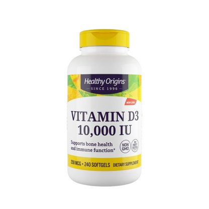 Combo Now Vitamina A 10.000 IU 100 Softgels + Healthy Origins Vitamin D3 10.000 IU 240 Softgels + Carlyle K2 MK7 100 mcg 150 Softgels + Healthy Origins Vitamin E 400 IU 180 Softgels