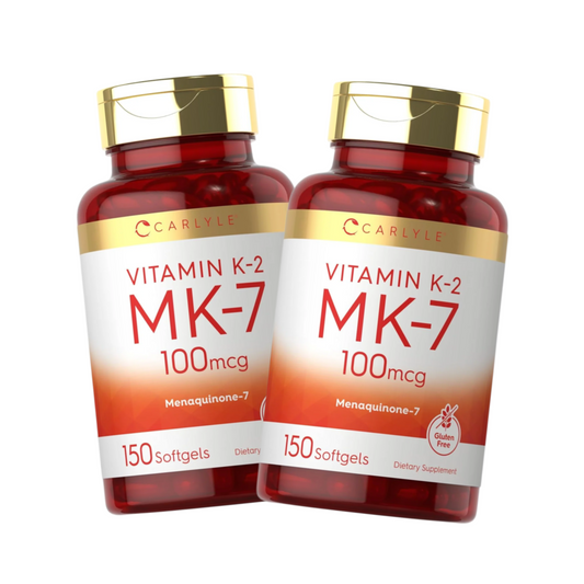 Combo 2 Carlyle Vitamina K2 MK7, 100 mcg, 150 Cápsulas Gelatinosas