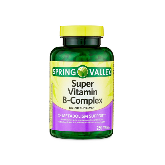 Spring Valley, Super Vitamina B-Complexo, 250 Comprimidos