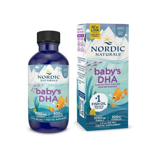 Nordic Naturals, Baby’s DHA, Sem Sabor,, 1050 mg Omega-3 + 300 IU Vitamin D3, 2 oz (60 ML)